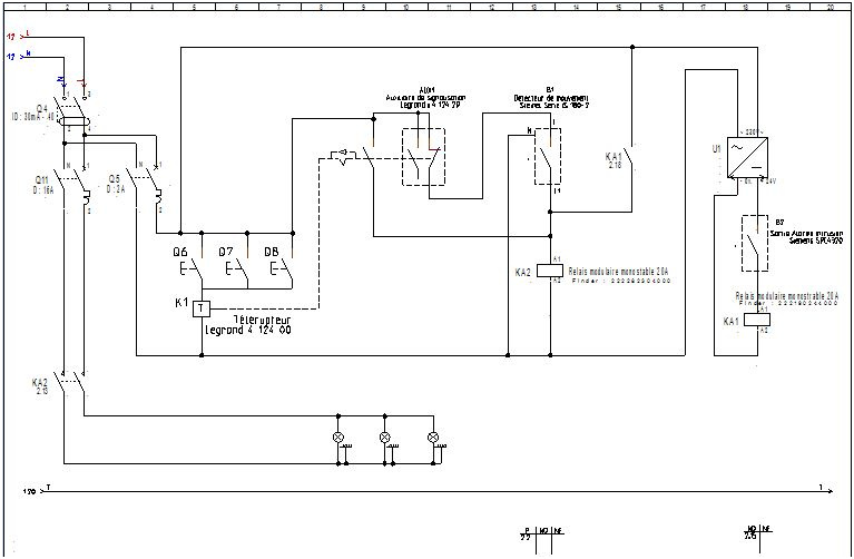 Schema electrique alarme