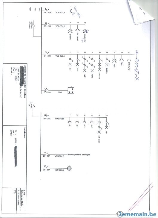 Schema electrique 306