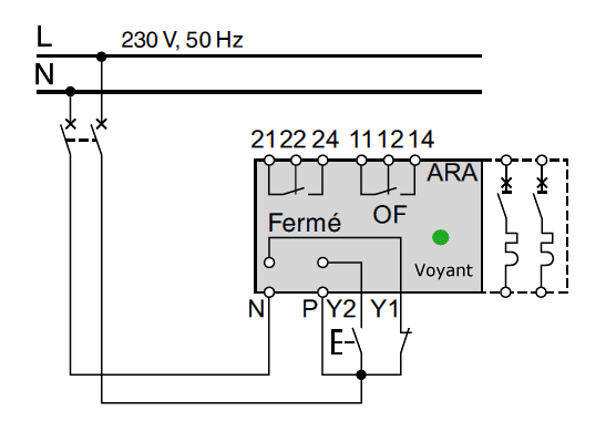 Schema electrique réarmement