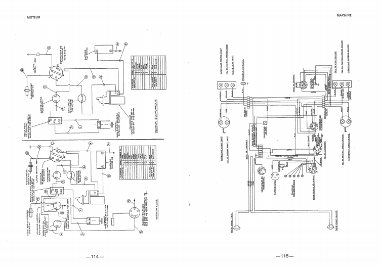 Schema electrique mf 145