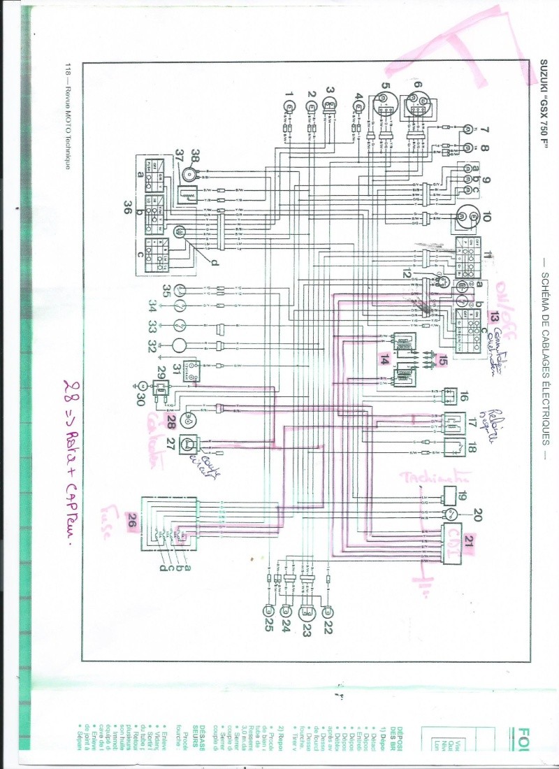 Schema electrique gsr 750