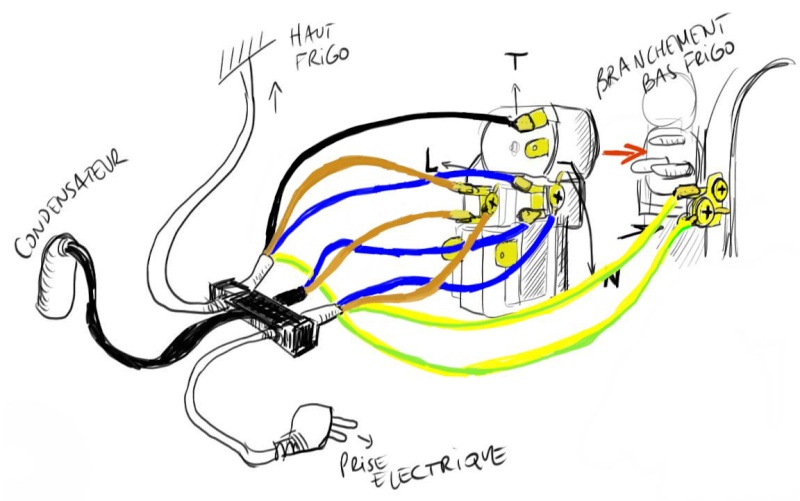 Schema electrique va et vient avec prise