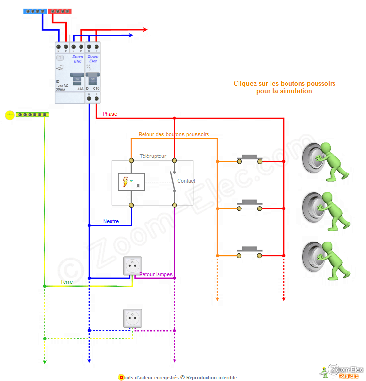 Schema electrique de prise