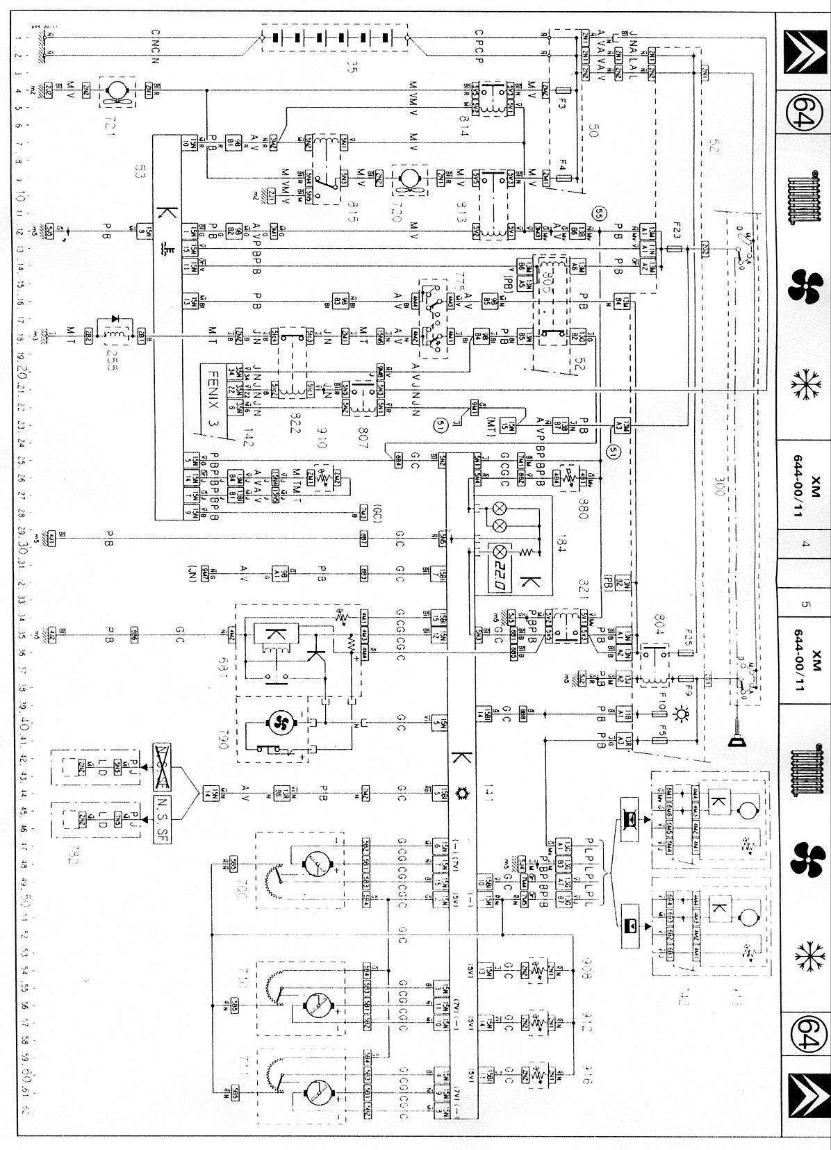 Schema electrique xm