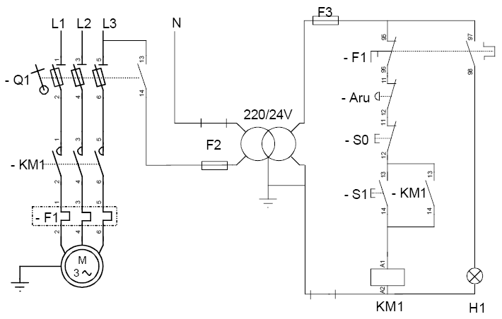 Moteur schéma électrique