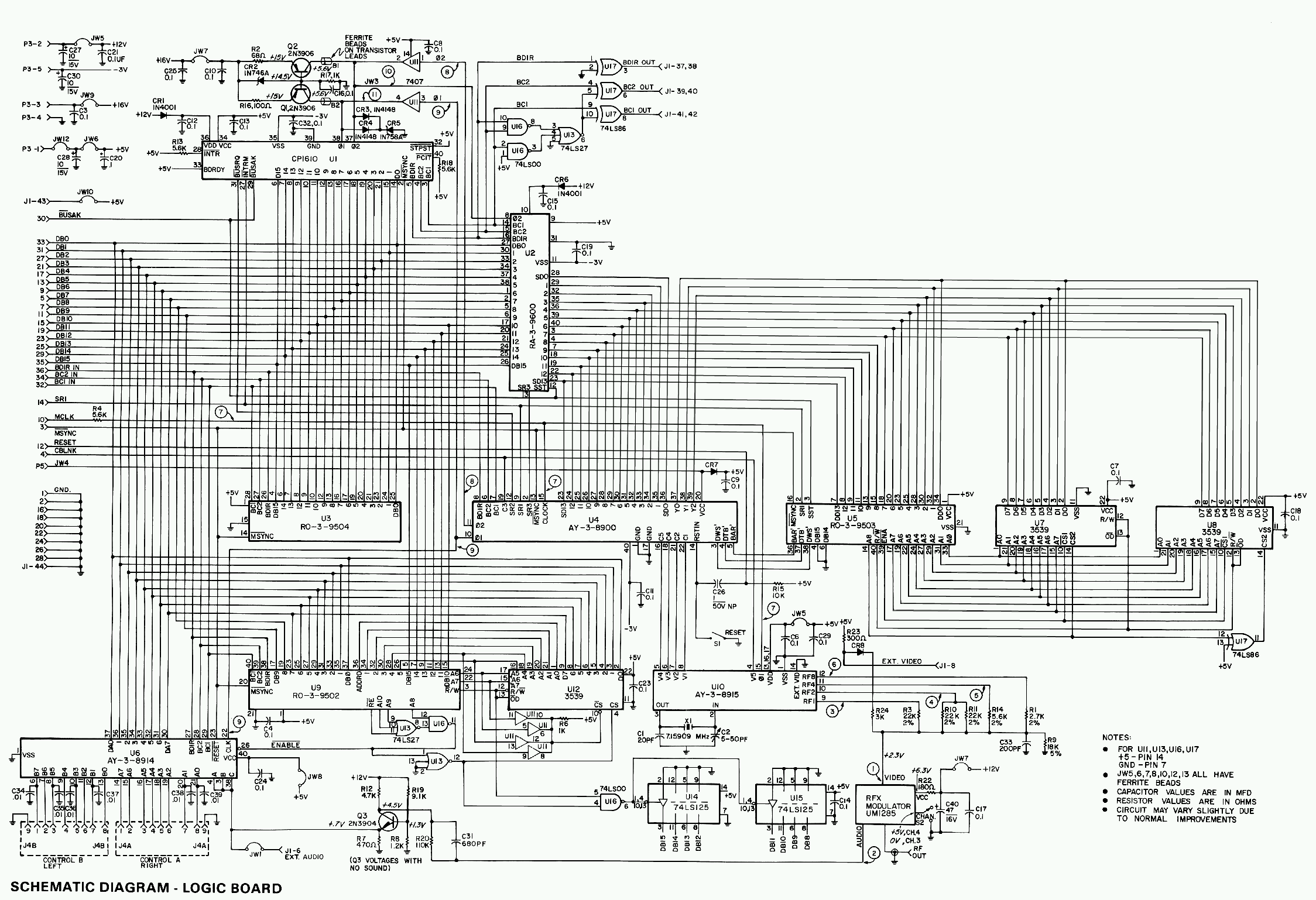 Schema electrique snes