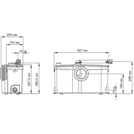 Schema electrique sanibroyeur sfa