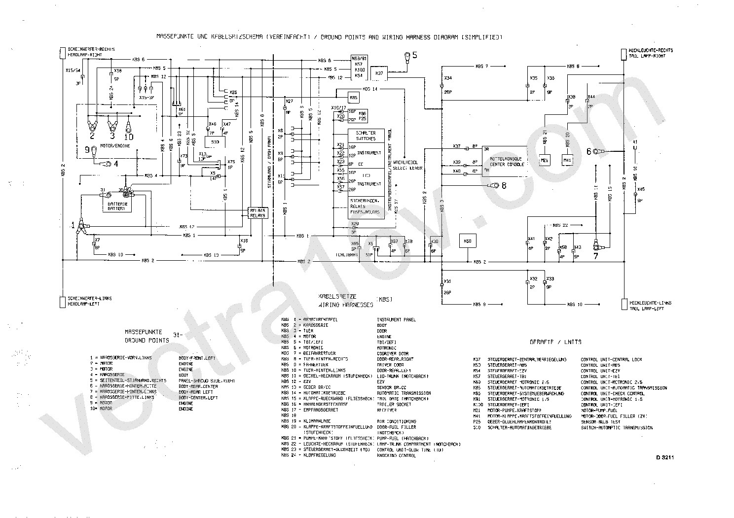 Schema electrique opel mokka